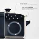 LE TAUCI 3 Quart Ceramic Dutch Oven - Lightweight, Non-Toxic, No Seasoning Needed- Oven, Microwave & Dishwasher Safe, Dutch Oven Pot with Lid for Sourdough, Soup & Stew, Midnight Blue