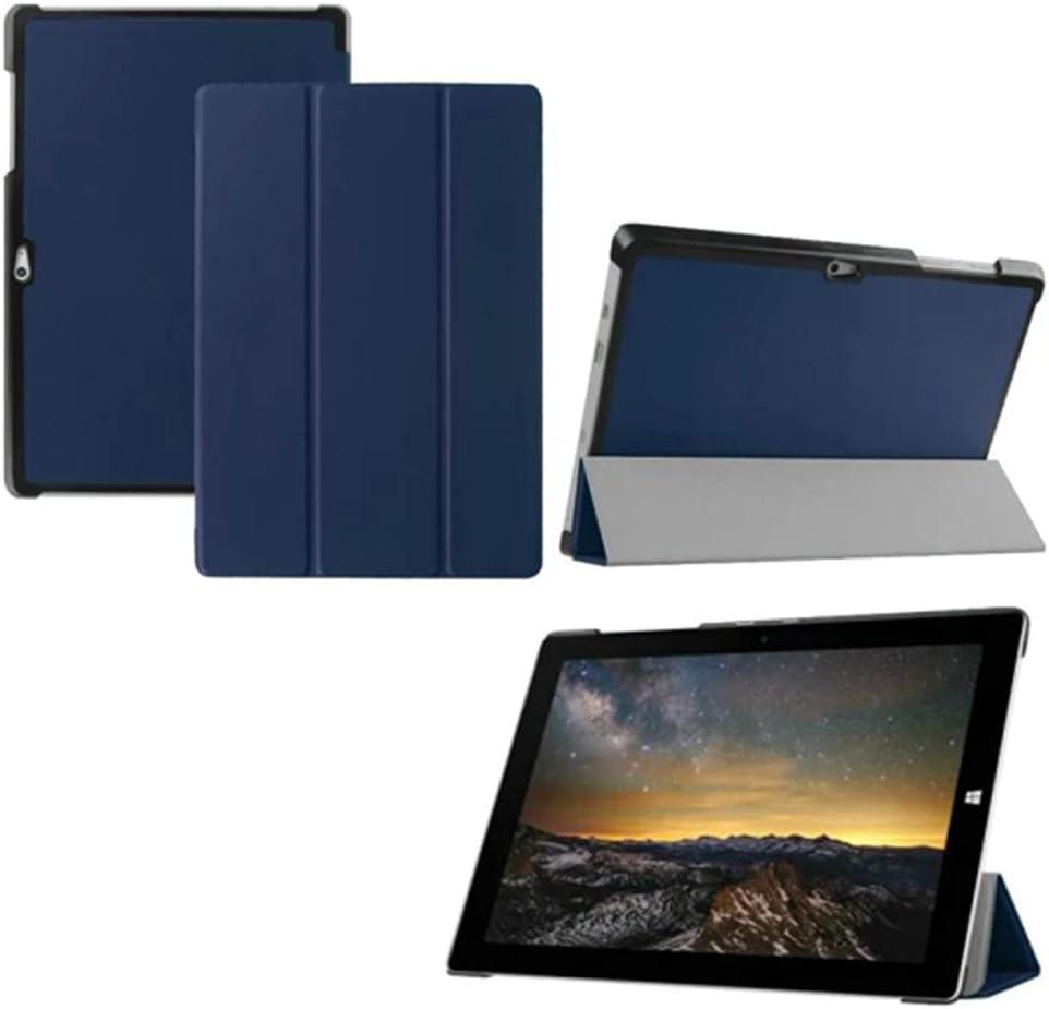 for Microsoft Surface 3 1645 1657 Tablet Smart Cover, Ultra Slim Folio Stand Lightweight with Sleep/Wake Up Function Leather Case for Surface 3 10.8" (KST-Dark Blue)