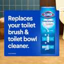 Clorox ToiletWand Disposable Toilet Cleaning System, Spring Cleaning Essential, ToiletWand, Storage Caddy, and 16 Disinfecting ToiletWand Scrubbing Pad Refills