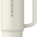 STANLEY Quencher ProTour Flip Straw Tumbler with Leakproof Lid | Built-In Straw & Handle | Cupholder Compatible for Travel | Insulated Stainless Steel Cup | BPA-Free (30 Ounces, Cream)