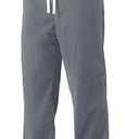 JOTOOK Mens Casual Corduroy Pants Lightweight Elastic Waist Drawstring Pants Straight Baggy Pants with Pockets XX-Large LightGray