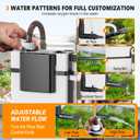 hygger Quiet Hang On Back Aquarium Filter 15-40 Gallon Small Fish Tank Canister Filter with Surface Skimmer Spray Bar 3 Floss Pads Bio Filter Media Adjustable Flow, Easy Water Change 159 GPH