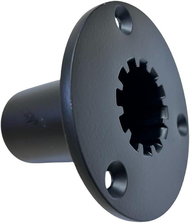 1PC Loud Speaker Box Accessories with Top Hat, PRO Audio DJ Speaker Mounting Flange 102 * 80mm Aluminium for Tripod Stand Pole Mount On Subwoofer Home Theater Professional Audio