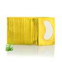 100 Pairs Set Under Eye Pads, Comfy and Cool Under Eye Patches Gel Pad for Eyelash Extensions Eye Mask Beauty Tool (Gold)