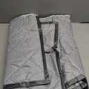 Magnetic Thermal Insulated Door Curtain, Weatherproof Noise Reducing Oxford Temporary Door Window Insulation, for Kitchen, Attic, Basement Privacy Curtains (Color : Gris , Size : 1.1x2.1m/3.61x6.89ft)