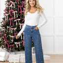 Mud Pie Women's Mud Pie Women's Bullock Pearl Jeans (Blue, M)