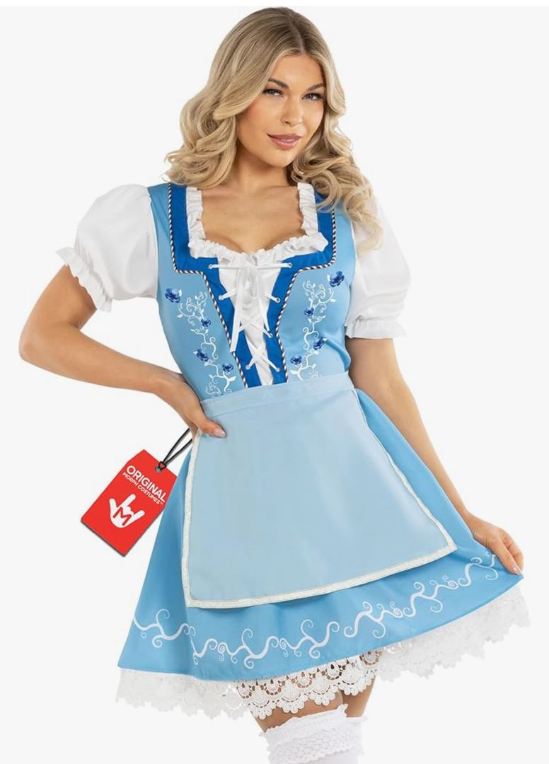Morph Oktoberfest Costumes Womens German Costume - Oktoberfest Outfits Women - Dirndl Costume Womens - Dirndl Dresses Women. Size M