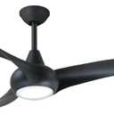 MINKA-AIRE F844-CL Light Wave 52" Ceiling Fan, Coal Finish with Additional Wall Control