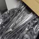 LEDLAY18 Inch Folding Stool with Handle - 500LBS Capacity Portable Foldable Stool with Non-Slip Feet, Heavy-Duty Steel & Plastic Collapsible Stool for Indoor Outdoor Use, Black