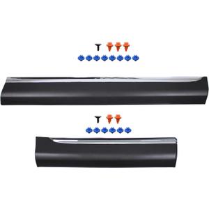 Front and Rear Passenger Side Door Lower Molding Trim for Toyota Highlander 2011-2013