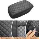 Center Console Cover Compatible with Ford Focus 2012-2018, Leather Armrest Cover Lid Protector, Elbow Arm Rest Covering, Anti-Scratch, Black