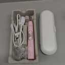 Philips Sonicare ProtectiveClean 6100 Rechargeable Electric Toothbrush, with Pressure Sensor, 3 Cleaning Modes, SmarTimer and QuadPacer, 14-Day Battery Life, Travel Case, Pink, Model HX6876/21