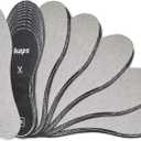 6 Pair Pack Anti Odour Shoe Insoles Set with Odor Eating Charcoal, Shoe Inserts, Kaps Odour Stop