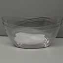 Ice Bucket 2 PCS, Thickened Ice Buckets for Parties, Mimosa Bar Supplies Beverage Tub for Champagne Beer Sparkling Wine Cocktails5.5L) 16.5 * 7.3 * 6.8inch (Clear)