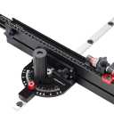 GOINGMAKE Table Saw Miter Gauge with Micro Adjust Flip Stop and Extentable Fence from 18 to 32 Inch and 13 Angle Position Stops, Miter Gauge for Table Saw for Crosscut and Miters, Fit 3/8" x 3/4" Slot