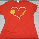 Pickleball Heart Love Pickle Ball Player Sport Women Men Kid T-Shirt Ladies L
