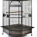 Parrot Escape Jumbo Corner Bird Cage Aviary (X-Large) (73.0"L x 51.2"W x 51.2"H)
