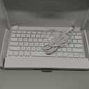 OMOTON Wired Keyboard for Mac Devices ONLY with Dual Interface, Comfortable Typing Angle & Stable Connection, Compatible with MacBook, iMac, Mac mini, PC-White