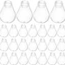 Lurrose 30pcs Light Bulb Cover: Transparent E27 Lamp Bulb Covers Plastic Lamp Casings for String Lights - Small Lampshade for Living Room Patio and Festive Decorations