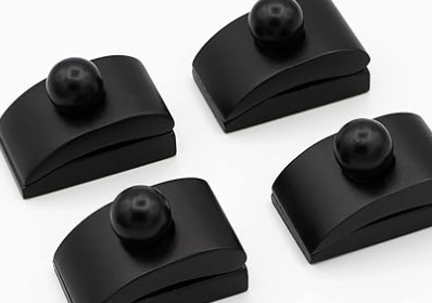 Upriver 4PCS Quilt Hangers for Wall Display, Wooden Tapestry Hangers, Rug Wall Clips for Hanging, Decorate with Your Blanket and Tapestry(Light, 4 Clips with Hardware)