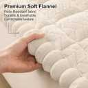 Smiry Non Slip Couch Covers for Dogs, Fuzzy Pet Couch Covers for 3 Cushion Sofa Pet Friendly, Soft Sofa Slipcovers Cushion Furniture Protector Washable (Beige, 27.6" x 88")
