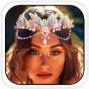 Yean Butterfly Tiaras Purple Fairy Crown Fairy Costume for Women