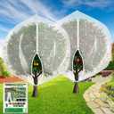 Evoio Bird Netting for Garden Plant Fruit Tree Protection Large Blueberry Bushes Netting Covers Bags with Zipper, 6 x 7 ft Shrubs Bush Tomato Strawberry Berry Barrier Mesh Cover Net Protector (2 Pcs)