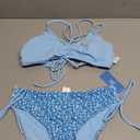 CUPSHE Women's 2 Piece Bikini Set Back Braided Straps with Reversible Bottom, M