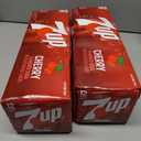 2 x 7UP Cherry Flavored Soda, 12 fl oz cans, 12 pack