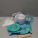 LANSLEYWAX Digital Waxing Kit for Women Men, Wax Warmer for Hair Removal with Silicone Pot, Hard Wax Kit, Waxing Machine for Sensitive Skin Brazilian Bikini Leg Eyebrow Full Body Home Use (Basic Kit- Blue Green)