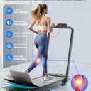 Walking Pad with 10% Incline Upgrade 3.5HP Low Noise Walking Pad Treadmill with Handle Bar 4 in 1 Portable Under Desk Treadmills for Home/Office