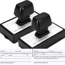 Marspark 2 Pcs Notary Stamps Includes Acknowledgement & Jurat Stamp Self Inking Notary Public Seal Supplies for Sworn and Subscribed, 1.38 x 3.35 inches