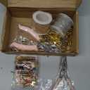 224 Pcs Lip Gloss Charm Keychain Set, Homemade Keychain Making Set, 100 Lip Gloss Charm, 20 Keychains, 1 Jewelry Plier, 1 Puncher, 16.5 Ft Rolls Chain, 100 Jumping Rings, for Jewelry Craft Gifts