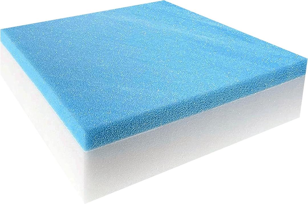 FoamTouch 5"x27"x24" Gel Memory Foam Bench Cushion Replacement Medium Firm (Seat Replacement, Upholstery Sheet, Upholstery Foam, Mattress, Sofa Cushion, Foam Rubber Padding, Couch)