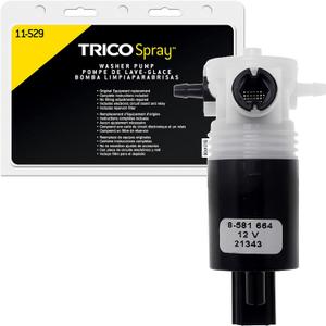 TRICO Spray Automotive Replacement Windshield Washer Pump (11-529) Fits Select Chrysler, Dodge, Ford, Jeep, Land Rover, and Lincoln Model Years