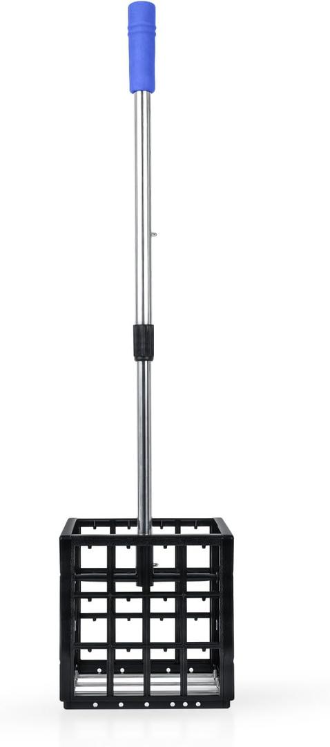 Large Capacity Golf Ball Retriever Picker Grabber Tool Collector Basket Multiple Cage Scooper Telescopic Roller