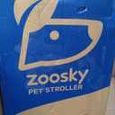 Zoosky Medium Dog Stroller for Large Dogs, pet Stroller for Medium Dogs Up to 66lbs, All-Terrain with Adjustable Handle & Canopy, Sun Shades, Storage Organizer, Waterproof Oxford Fiber
