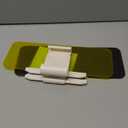 pinflaw 1 PC Car Sun Visor Eyepiece, 4.72" x 12.59" Stretch-Type 2 in 1 HD Day and Night Driving Anti-high Beam Sun Anti-UV Block Goggles, Practical Portable Accessories, for Cars (Yellow & Black)