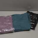 Blisset 3 Pack High Waisted Leggings for Women with Pockets Soft Active Tummy Control Pants for Yoga Running & Daily Wear (Large-X-Large, 011-Black/Blue/Purple)