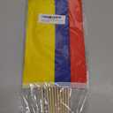 10 Pack Colombia Flags -CO Handheld Flag- 5x8 in,Colombians Mini Flag. Suitable For Party Decorations, Store Displays, Bar Decorations And National Day Parades.