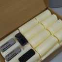 Set of 24 Waterproof Outdoor Flameless Candles, LED Candles with 4 Remote and Timer,(H 4" 5" 6" x D 2.2"),for Christmas,Halloween,Wedding,Festival