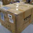 VEVOR 50FT x 1/2Inch Sewer Snake Cleaning Machine on 4 Wheels Electri Drain Auger with 4 Cutters & Foot Switch for 1''-4'' Pipes, Red, Black