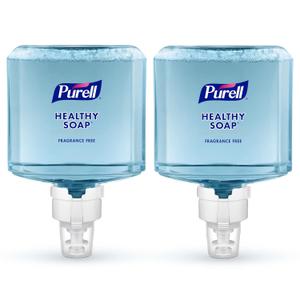 PURELL Brand HEALTHY SOAP Gentle and Free Foam, Fragrance Free, 1200 mL Refill for PURELL ES8 Automatic Soap Dispenser (Pack of 2) - 7772-02 - Manufactured by GOJO, Inc. (40.8 Fl Oz (Pack of 2))