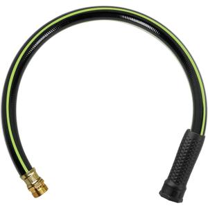 Worth Leader Short Garden Hose 3/4 in. x 2 ft. - Heavy Duty Lightweight PVC Water Hose - Flexible, No Kink, Leakproof, Male to Female Fittings - 200PSI Work & 500PSI Burst, for Lawn & Commercial Use