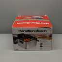 Hamilton Beach Electric Deep Fryer with 3 Baskets and Lid, 4.5 Liters / 19 Cups Oil Capacity, Temperature Control, View Window, Professional Style, 1800 Watts, Stainless Steel (35034)