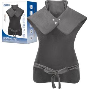 Heating Pad for Pain Relief, Moist Dry Heat Options (Charcoal)