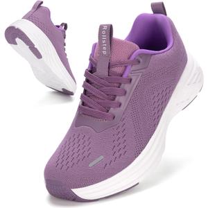 Wide Toe Box Shoes Women Sneakers Extra Wide Width Arch Support Non-Slip Tennis Athletic Ultralight Running Shoes for Women Walking Diabetic Plantar Fasciitis Footwear 6-12 (7.5 Wide, Purple)
