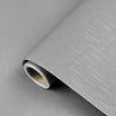 Grey Wallpaper Peel and Stick Contact Paper for Cabinets A Set of 23.6"x472"Grey Self-Adhesive Removable Wall Paper Waterproof Vinyl Roll for Bedroom Wall Shelf Drawer
