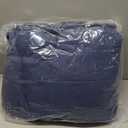 Amazon Basics Kids' 3 Piece Lightweight Cotton Shell Reversible Comforter Set with Sham, USCTP Certified Cotton Shell, Navy Blue and Grey, Solid (Twin)