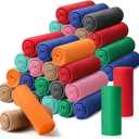 Kinlop Fleece Blanket Bulk 60 x 50 Inch Soft Lightweight Fleece Cozy Blanket Warm Throw Plush Pet Throw for Bed Couch Sofa Home Office Wedding Gifts Travel Camping (Novel Color,40 Packs)